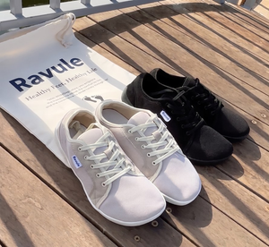 Ravule customer wearing our shoes